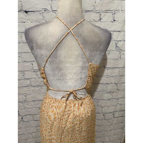 NWT Sage The Label Halter midi dress with a low back and a wrap-style skirt XS - Picture 6 of 8